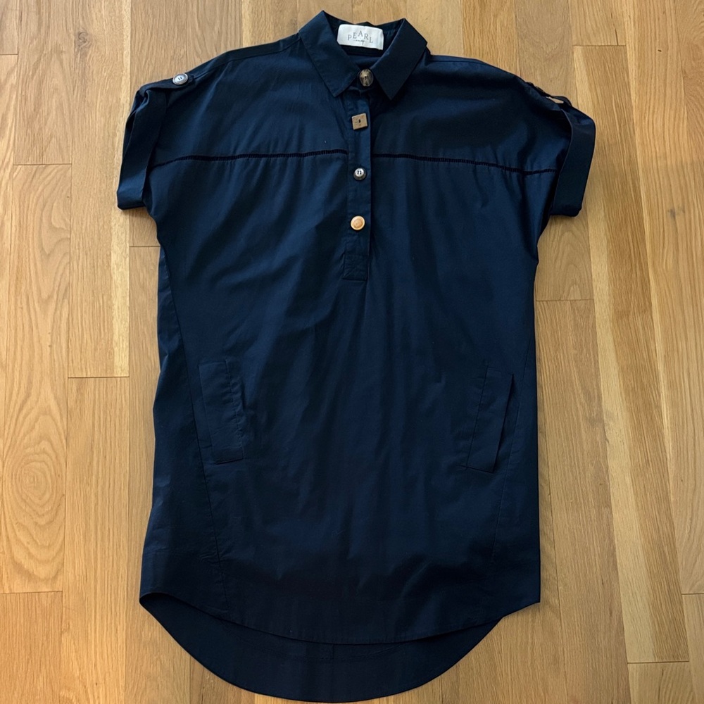 Pearl by Lela Rose Cotton Poplin Dress